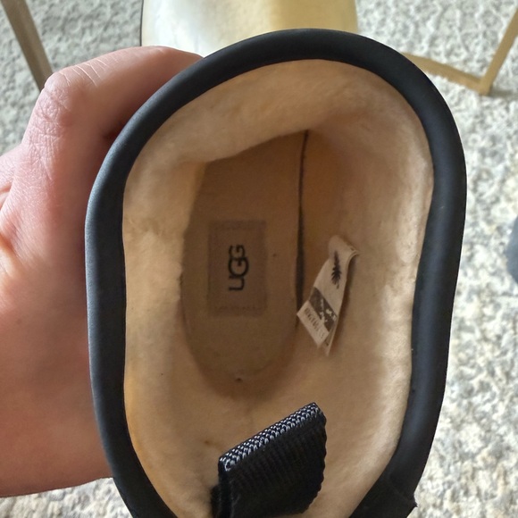 UGG Waterproof Clear Rain Ankle Boots Sherpa Lined Size 7 Women - Picture 10 of 11